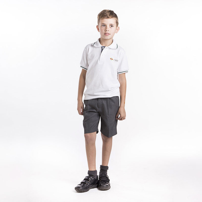 Polo granito manga corta. Colegio CEU