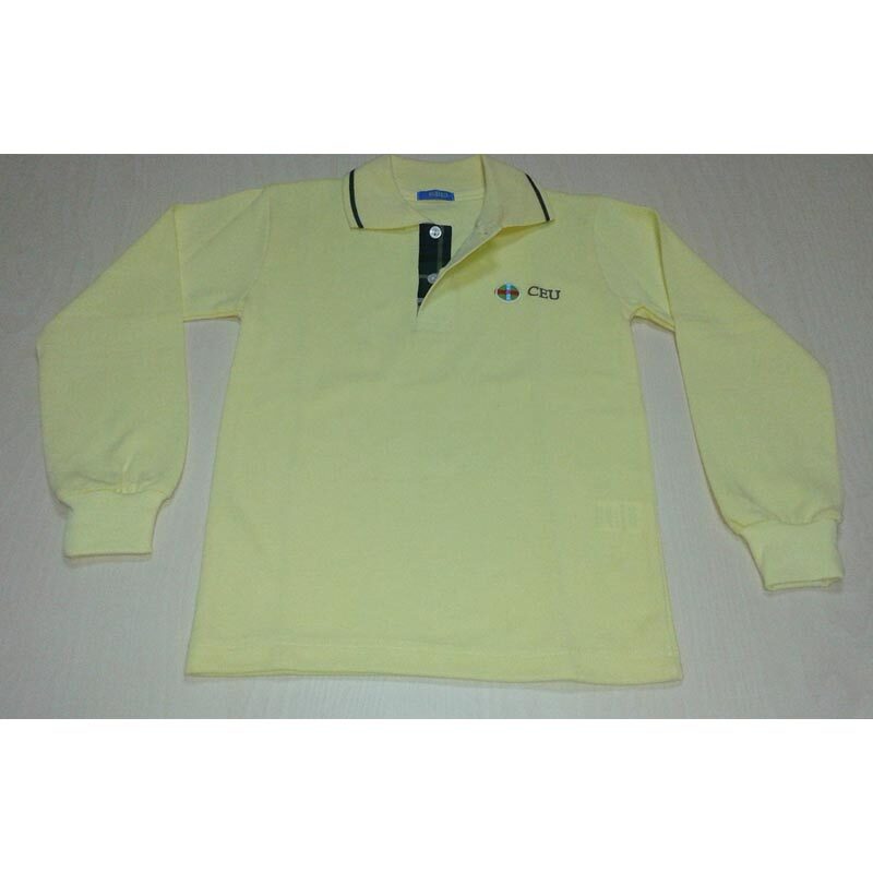 Polo granito manga larga color