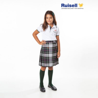 Falda plisada. Colegio Agustinas Misioneras. Uniformes Escolares.