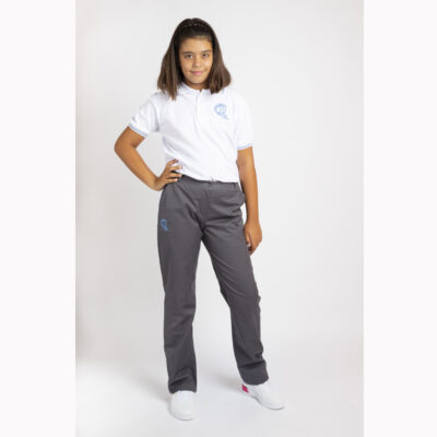 Pantalón largo gris chica