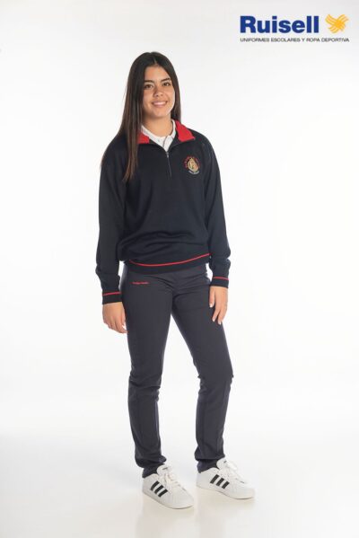 Sueter c-semicisne cremallera