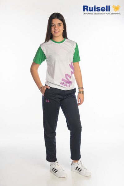 Pantalón de chándal, 100%pol, bordado