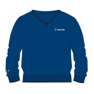 Sueter Cuello de  Pico Azul