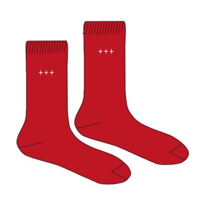 Calcetin Corto Rojo