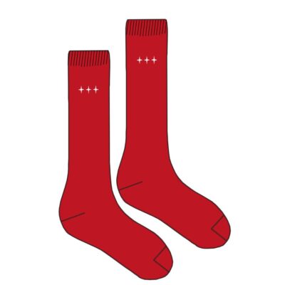 Calcetin Largo Rojo